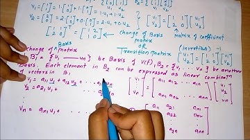 4. Change of basis of matrix