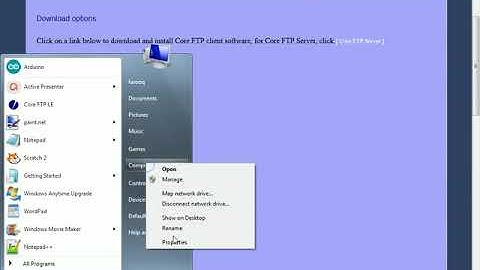 CoreFTP installation