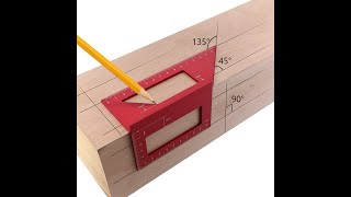 Aluminum Alloy square - Miter Scriber T Ruler 45/90 Degree Angle Ruler Angle Protractor