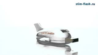 Флешка под нанесения логотипа в виде самолета (mod 118)(Флешка в виде самолета, корпус выполнен из белого пластика. Как бизнес сувенир подходит как нельзя хорошо,..., 2014-08-20T07:50:06.000Z)