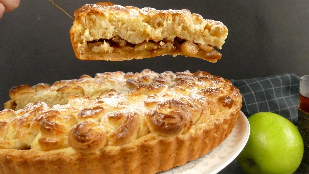 ЯБЛОЧНЫЙ ПИРОГ ТВОРОЖНЫЕ РОЗЫ! Это так просто, так вкусно и так красиво!