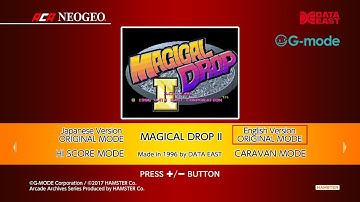 ACA NeoGeo Magical Drop 2 - Gameplay - Nintendo Switch