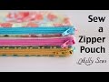 How to Sew a Zipper Pouch - Easy Beginner Sewing Project