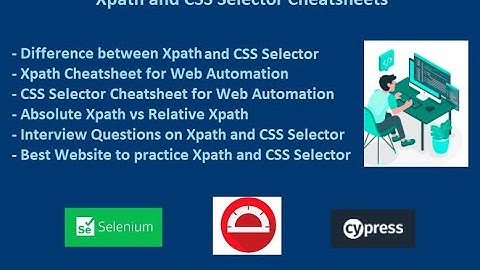 Xpath and CSS Selector Cheatsheets for Automation
