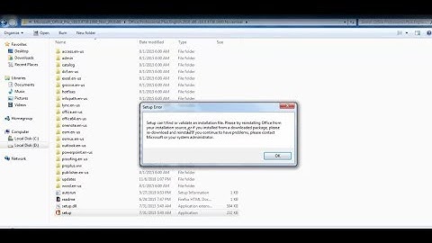 (MS OFFICE) Setup can
