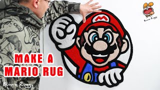 Rug Tufting - Mario Rug - Super Mario Rug Tufting Collection (Step by Step)