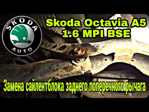 Замена сайлентблока заднего рычага Skoda Octavia A5 1.6 MPI BSE