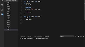 aula 22 - passagem de parâmetro por valor e passagem por referência