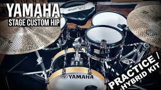 Yamaha Stage Custom Hip drumkit mods: Low noise hybrid E/A with EAD10 module ⚡️