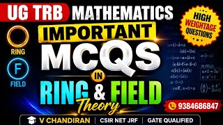 Ug trb mathematics MCQs ( Ring and Field Theory) con 9384686847