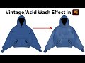 How to add vintageacid wash effect in adobe illustrator