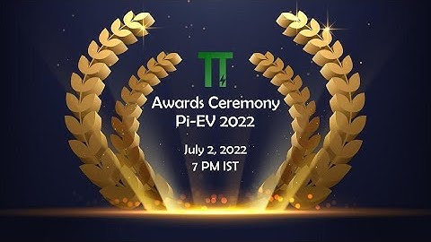 Pi-EV 2022 Awards Ceremony