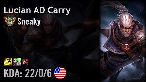 Lucian AD Carry vs Sivir - Sneaky - NA Challenger Patch 6.14