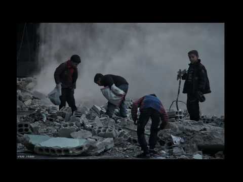 شاهد سماع اصوات المدنيين اثناء انقاذهم من تحت الانقاد في الغوطة الشرقية 