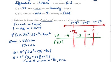 Sec. 4.3 Increasing Decreasing Test Intro
