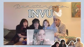 TAEYEON 태연 'INVU' MV REACTION Ft. ADAM, SALLY & KRISTINA from EUNOIA DANCE CREW! | NINI