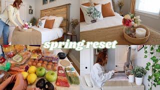 VLOG | spring reset | spring cleaning the house, grocery haul, cooking new recipes