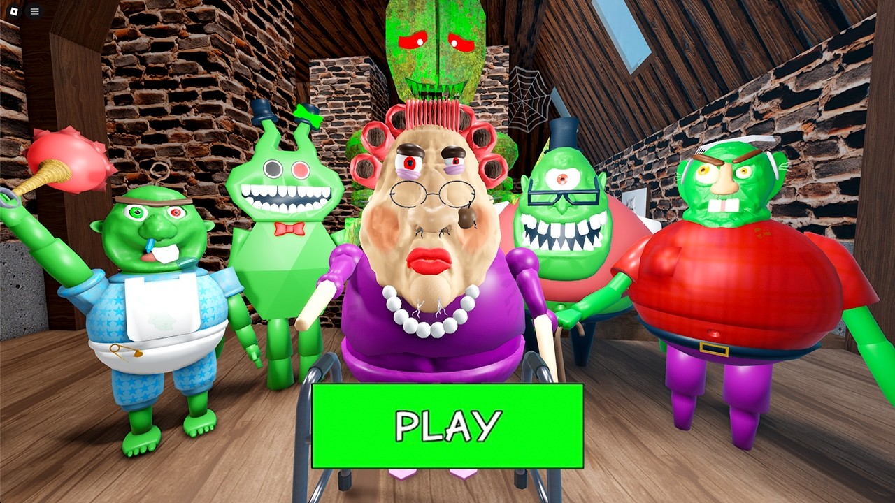 Juego con todos los Morphs en ABUELA MALVADA | OBBY Roblox