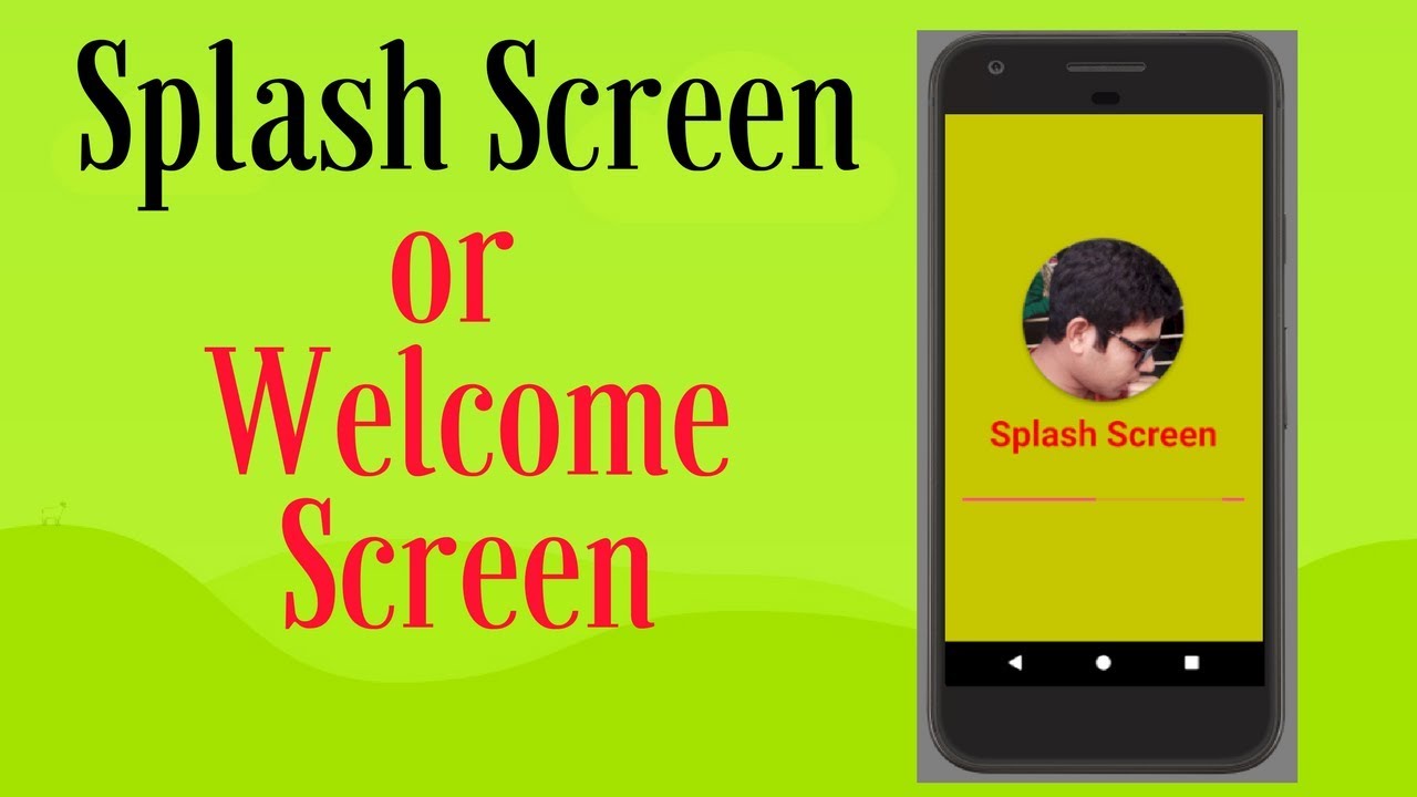 how to create splash screen in android studio - YouTube