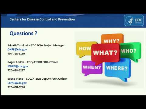 CDC Forum: Finding a Needle in a Haystack: Enterprise-wide FOIA Searches Livestream - May 6, 2021 - CDC Forum: Finding a Needle in a Haystack: Enterprise-wide FOIA Searches Livestream - May 6, 2021