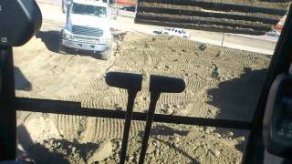 How to bench your way on to a hill while loading trucks.