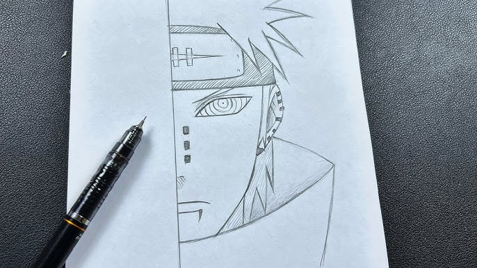 Drawing Easy Step by Step on X: Pain Yahiko - Drawing Easy Step by Step  Video:  Drawing No. 10 of the First  #NarutoChallenge. A #Naruto character will be drawn each week