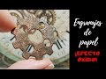 ⚙️Cómo hacer ENGRANAJES OXIDADOS de PAPEL⚙️Decoración STEAMPUNK.