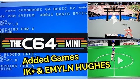 The C64 MINI with ADDED GAMES from USB