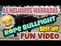 Marradas e Cornadas brutais  Açores compilação  - rope bullfighting Festival