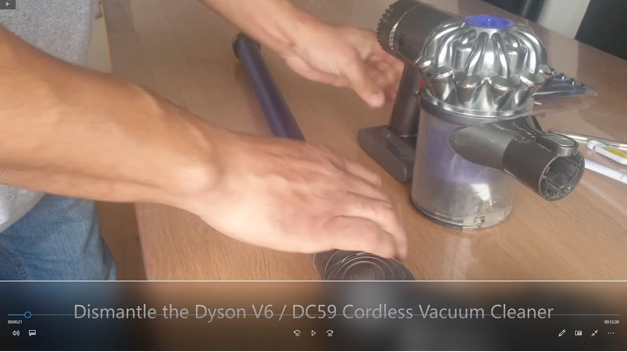 How to dismantle and clean the Dyson V6 DC59 Cordless Vacuum. complete  strip down