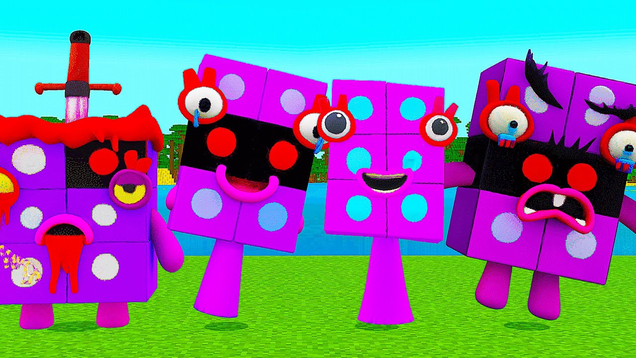 Cursed Sprunki OC Numberblocks Six Phase 1 To Phase 8 Added To Minecraft