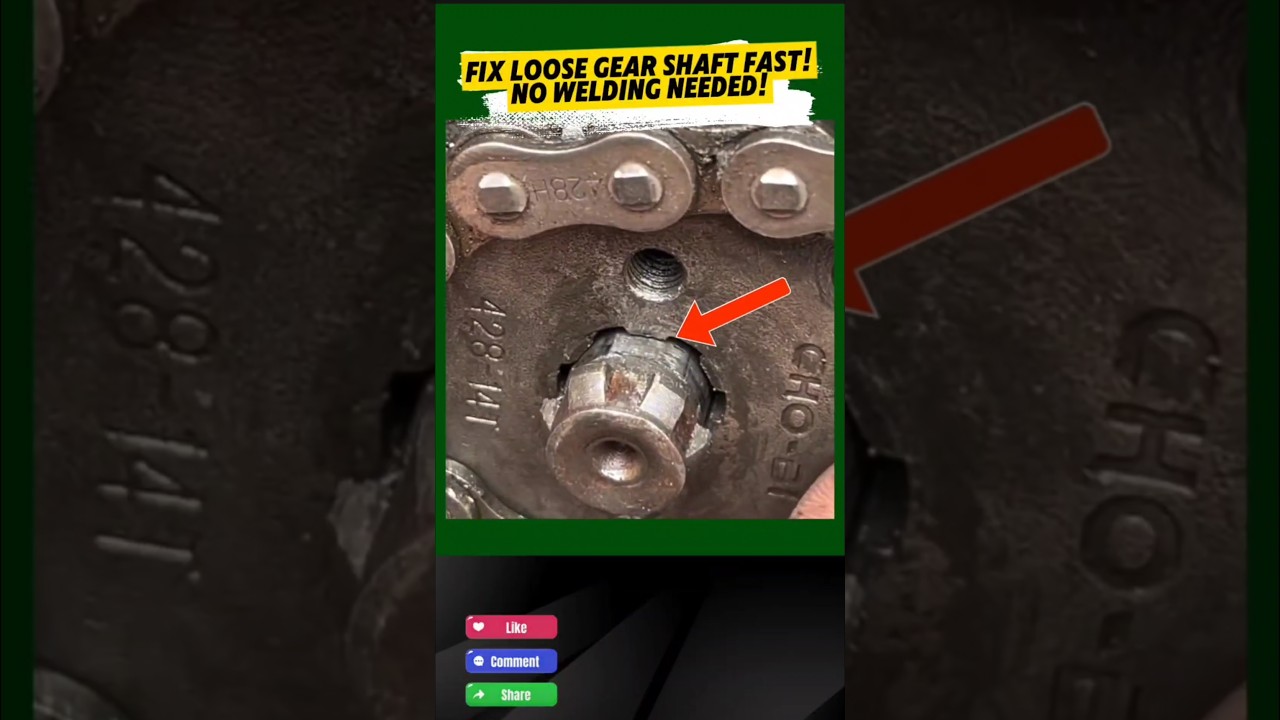 How to Fix a Loose Motorcycle Gear Shaft Without Welding