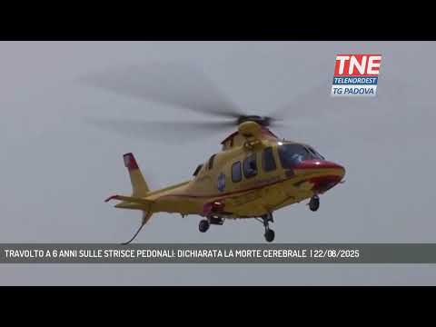 TRAVOLTO A 6 ANNI SULLE STRISCE PEDONALI: DICHIARATA LA MORTE CEREBRALE  | 22/08/2025