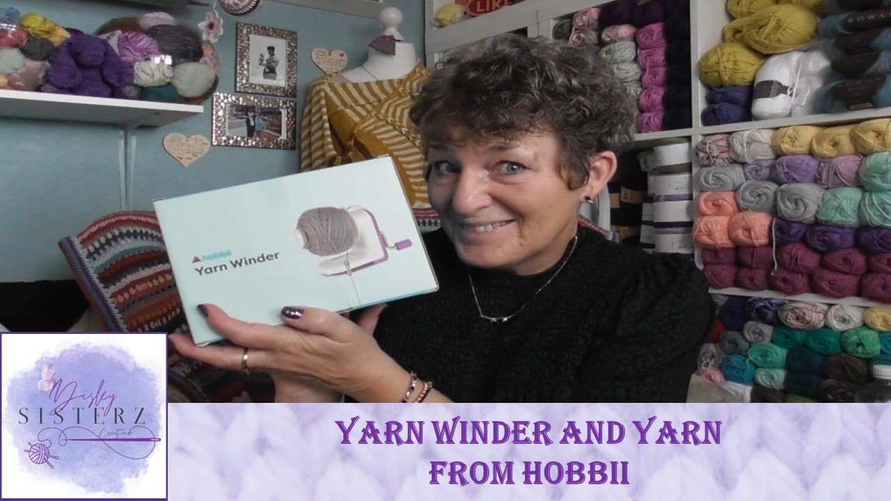 Yarn Winder and Yarn from Hobbii yarn hobbii knitting doingalinda