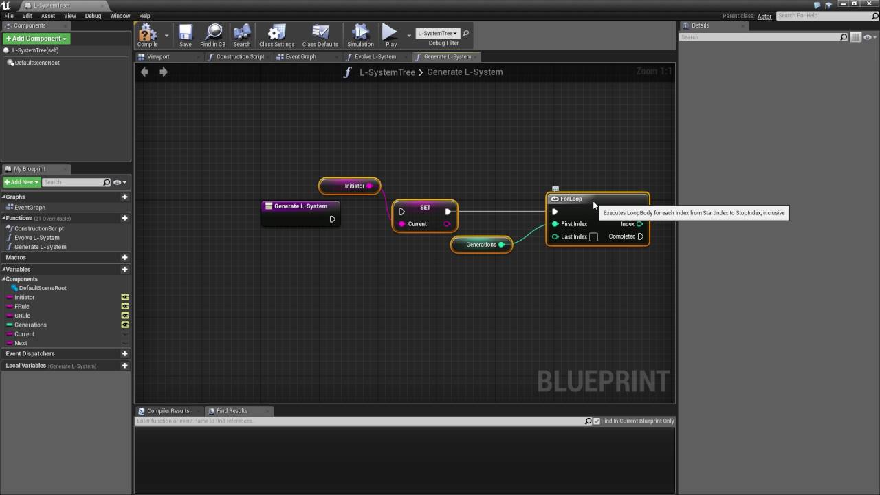 Part1 - Basic L-System in UE4