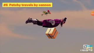 Patchy travels by cannon