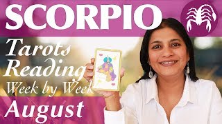 SCORPIO August 2019 Tarot reading forecast