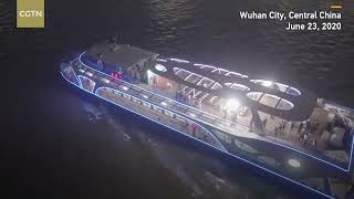 China's largest all electric passenger ship debuts on Yangtze River