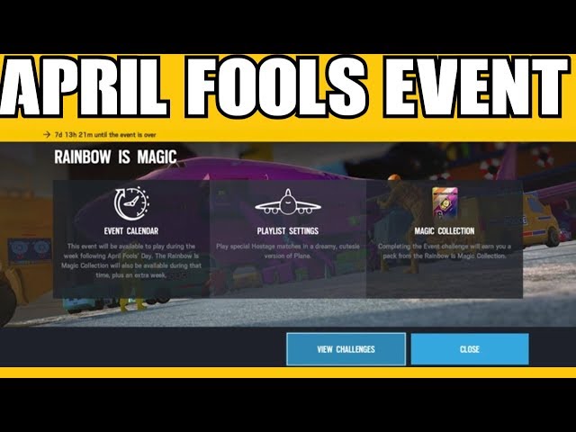 Rainbow Six Siege April Fools Day Week Event! Toy Soldier Skins! - YouTube