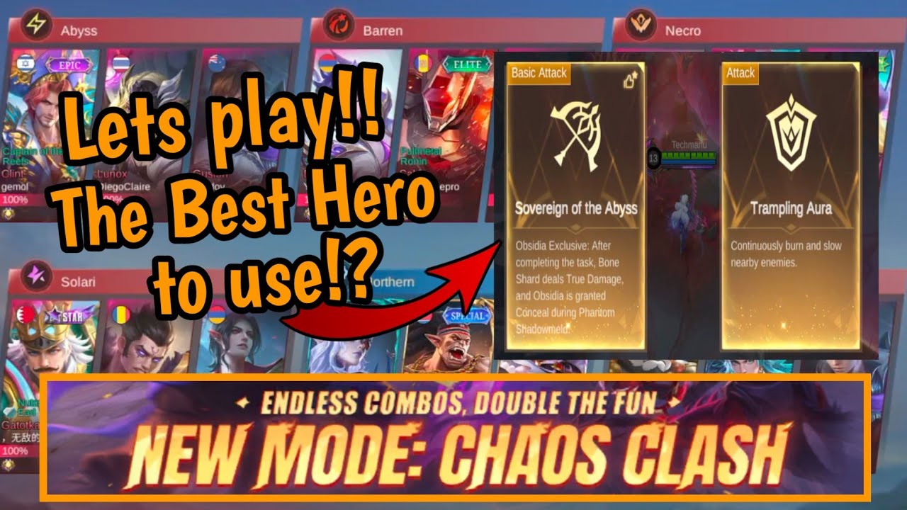 MLBB CHAOS CLASH НОВЫЙ АРКАДНЫЙ РЕЖИМ ЛУЧШИЙ ГЕРОЙ НА ВЫБОР