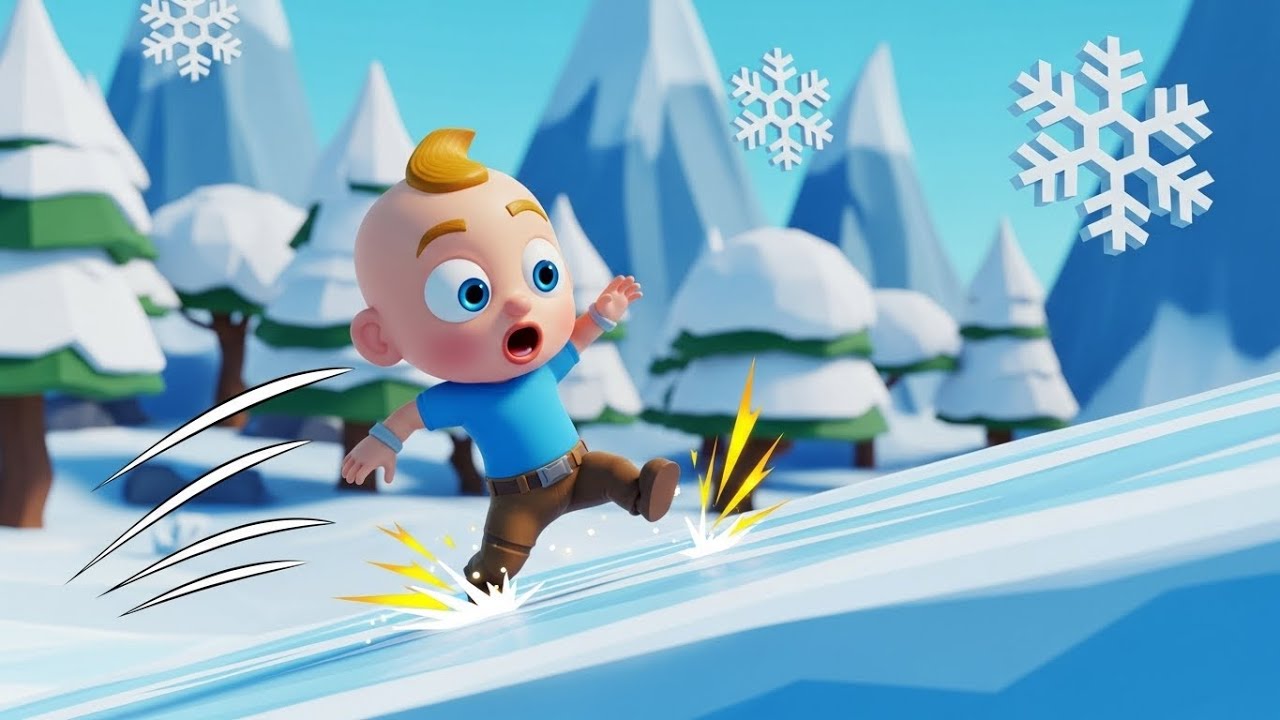 Rainbow Slip Adventure with a Fall Guys Jelly Bean | Nursery Rhymes for Kids & Baby Songs