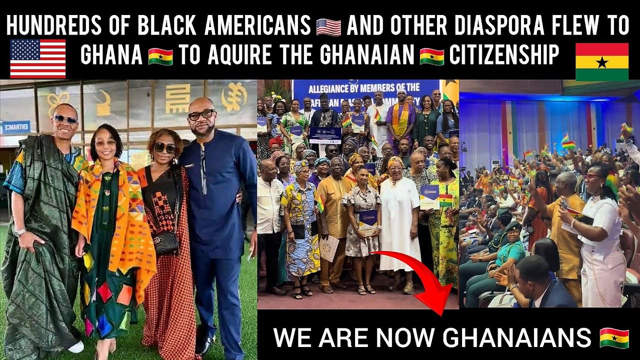 😲 Hundreds Of Black Americans🇺🇸 & Other Diaspora Flew 2 Ghana🇬🇭 2 Aquire The Ghanaian🇬🇭 Citizenship