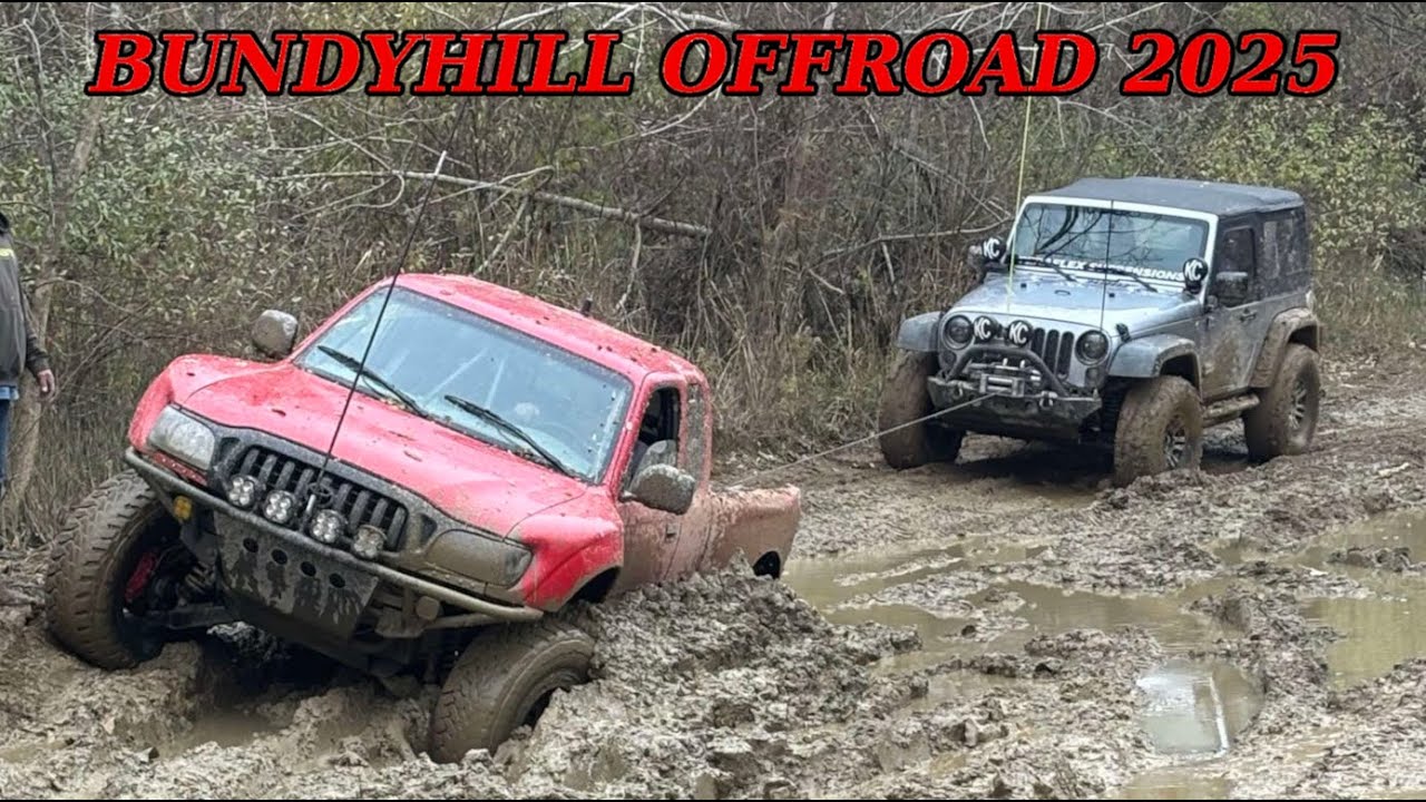 Bundy Hill Offroad Doing Mud Truck Stuff in the Prerunner and Big Tundra down little trails