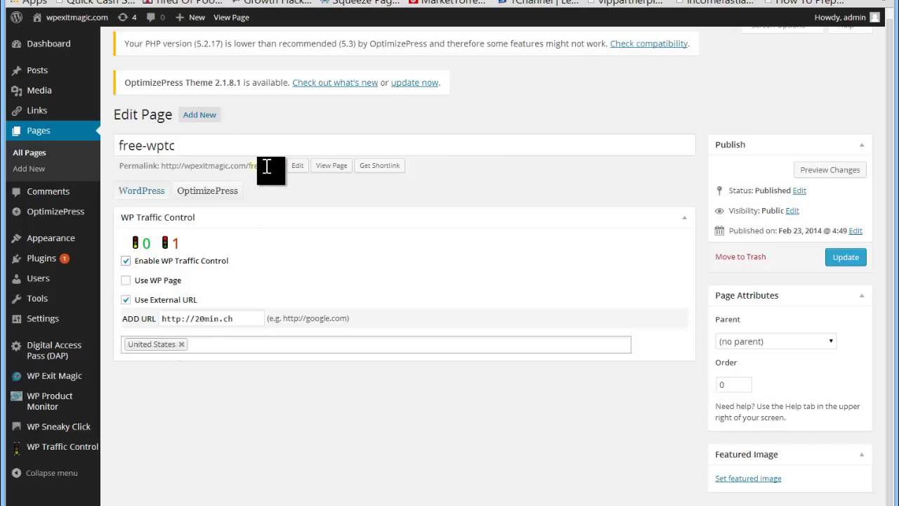 WP Traffic Control - DEMO