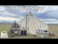 Go tent setup
