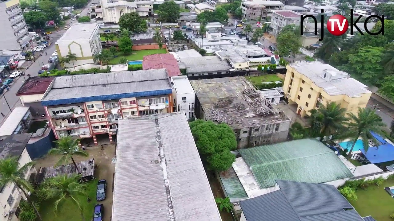 DRONE VIEW BONAPRISO DOUALA CAMEROUN, Douala Cameroun by drone, Douala City