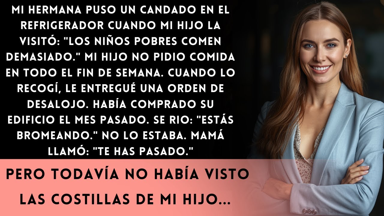 Mi hermana puso un candado en el refrigerador cuando mi hijo la visitó: "Los niños pobres comen...