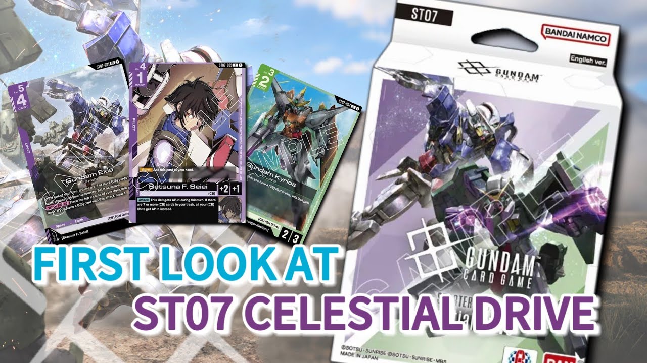 The BEST Gundam Card Game Starter Deck? | CELESTIAL DRIVE ST07 Reveals & Meta Analysis