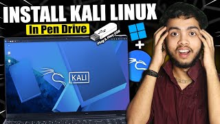 How To Run Kali Linux From Pen Drive Without Installing🤯 | Kali Linux Live Boot With USB Persistance