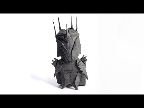 How to make an origami Sauron